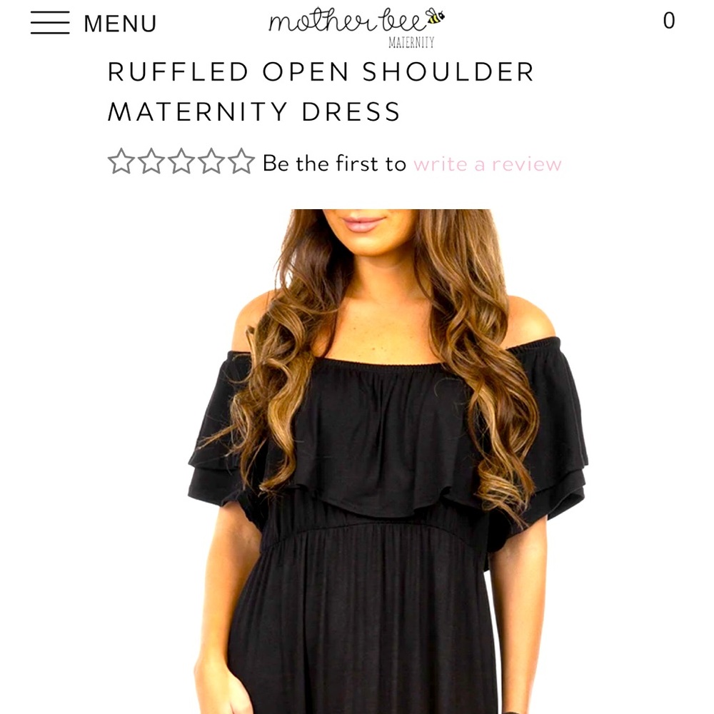 Maternity Off shoulder Maxi Dress